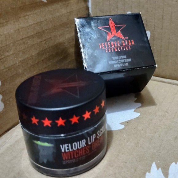 Jeffree Star Cosmetics Velour Lip Scrub Witches Brew Halloween Limited Ed ~ New - Picture 3 of 5